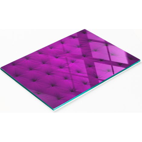 Planche à découper décorative en verre, revêtement mural en velours, 80 x 52 cm (1/5)