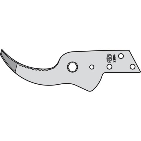 FELCO Contre-lame de rechange 200/4 (avec coupe droite, argent, 35 x 15 x 5 cm) FELCO 200/4