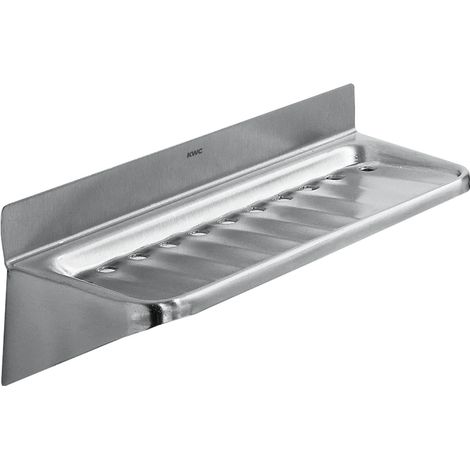 KWC AR Seifenablage, RODAN, Edelstahl,  195x77x96 mm, AP, Abflusslöcher