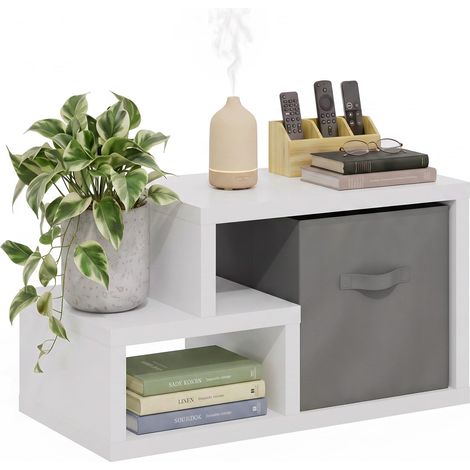 Étagère d'angle À 4 Niveaux, Rangement, Présentoir Bibliothèque, Salon/Bureau, Expresso (1/5)
