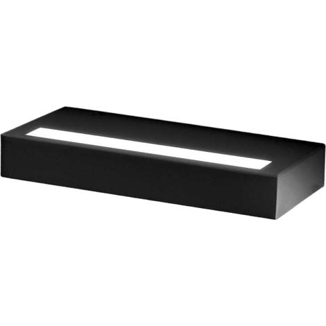 Applique Gap521 Gealuce - Applique Led 20W Dimmable, 2042Lm, 3000K, Lumière Indirecte, Ip20, Aluminium Noir Satiné (1/3)