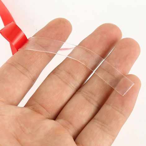 VHB Nastro Biadesivo trasparente per incollaggio e assemblaggio bricolage 19mm x 3mt, spessore 1mm Misura - Lunghezza: 3m Larghezza: 19mm Spessore: 1mm (1/5)