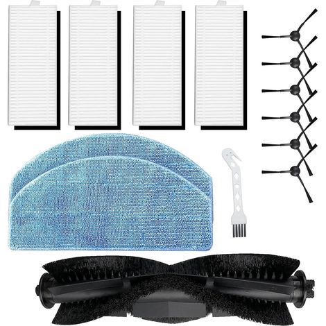 Kit d'accessoires pour Tikom G8000 / G8000 Pro, Honiture G20 / G20 Pro, pour aspirateur robot Laresar Evol 3 Pack de 14 pièces (1/5)