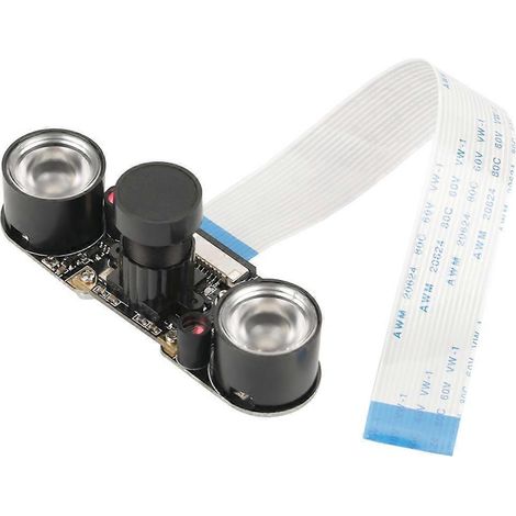 1 Stück 5MP Kameramodulplatine 72° mit Nachtsicht-LED-Fülllicht für Raspberry Pi B 3/2