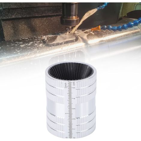 Alésoir intérieur et extérieur pour tubes, 45 arêtes de coupe, outil d'ébavurage et de chanfreinage pour tubes en acier inoxydable, cuivre, aluminium et PVC de 1/4 à 1-3/8 pouce (1/4)