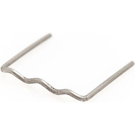 Grapas para plástico con forma de "onda pequeña" de 0,8 mm de diámetro - 100 unidades.