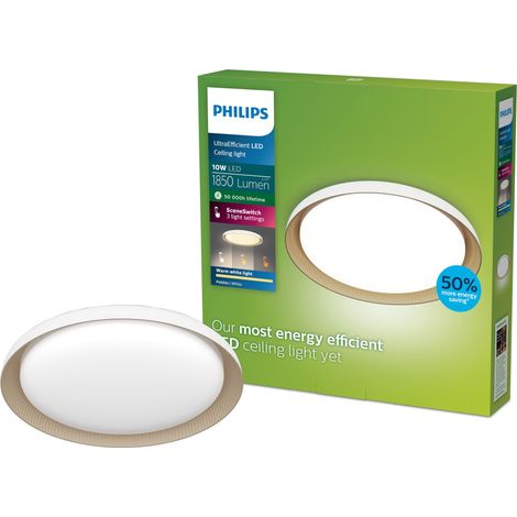 Philips Pebblo Plafón Luz blanca cálida - SceneSwitch 10 W (1/5)