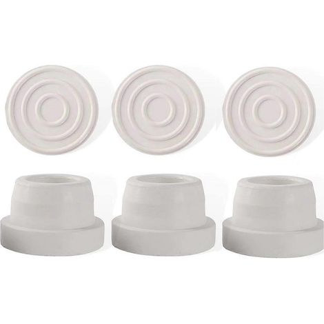Lot de 6 butoirs en caoutchouc pour échelle de piscine, compatibles avec les tubes d'échelle de 4,8 cm (1,90 po) de diamètre intérieur, pour piscines enterrées. (1/5)