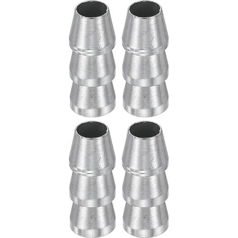 4pcs Round Axe Wooden Corner 10mm Safety Metal Elongated Corner for Hammer Claw Hammer Hammer Club, Silver (1/5)