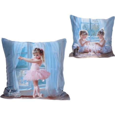 Carmani, cuscino con imbottitura/cerniera 50x50cm - Laura Lozano/Little Ballerinas (1/3)