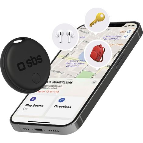 Localizador de llaves de bicicleta Apple Find My Track My Circle - Negro (1/2)