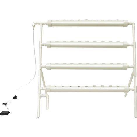 Kit de culture hydroponique, 36 sites de plantation, 4 niveaux, Blanc (1/2)