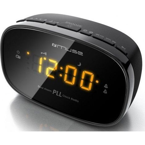 MUSE M 150 CR Réveil radio - Double - Numérique - Noir - Sauvegarde par pile(s) (1/7)