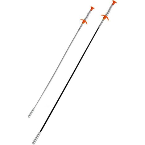 Outil de nettoyage de canalisations en métal flexible en 2 (1/5)