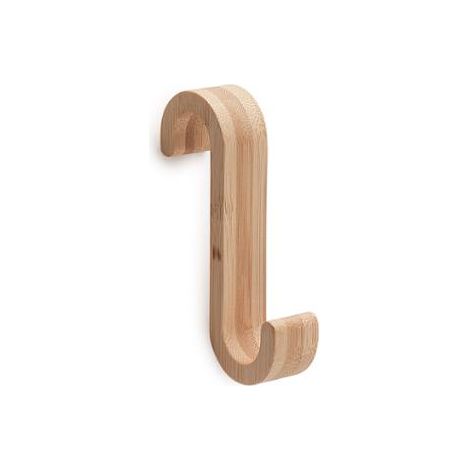 GANCIO APPENDIABITI MERLINO 3X6XH13CM BAMBU. (1/4)