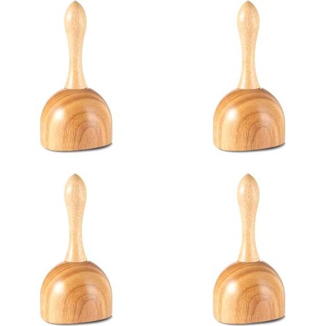 4X Tasse D'Outils de Massage de ThéRapie de Ventouses en Bois, Outils de Masseur de Drainage Lymphatique pour la Tasse Anti-Cellulite de Corps de ThéRapie de Bois (1/5)