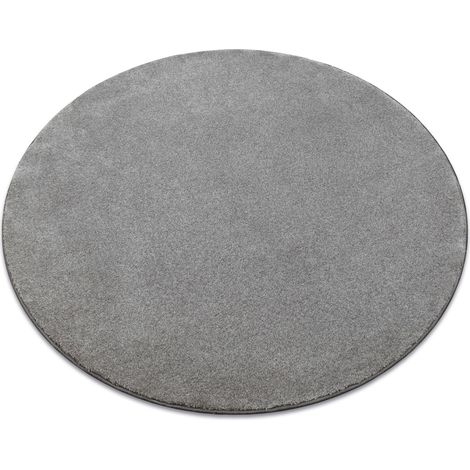 Teppich rund DISCRETION grau grey rund 100 cm