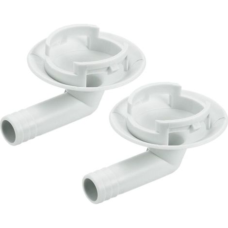 Climatisateur Vidange Tuyau Connecteur 40mm Tube Coude Raccord Remplacement Pièce Accessoires pour Mini-Split Fenêtre AC, Beige Paquet de 2 (1/5)