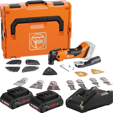 Fein Akku-MULTIMASTER  AMM 500  Plus TOP  AS /  2x 4,0  Ah Akku  ProCORE +  caricabatterie in  L-Boxx (1/4)