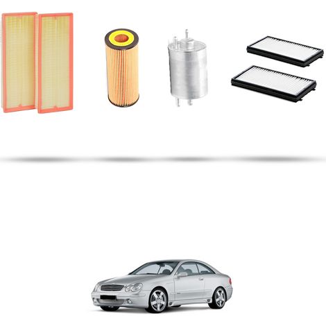 Kit tagliando 4 filtri compatibile con Mercedes Classe C (W203,C203,S203) 55 AMG 270kw Dal 2004 (1/5)