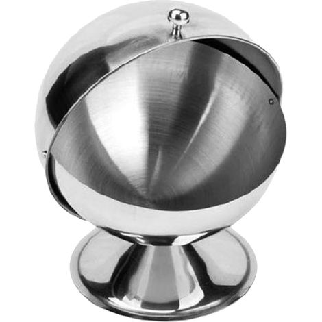stabiler Tischabfalleimer Edelstahl Mülleimer mit Deckel in