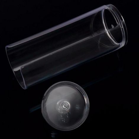 Aufbewahrungsbox [Transparenter Kosmetik-Organizer] Modell TP001, verstärkter Kunststoff, Maße: 17 x 6,8 cm, Weiß (1/3)