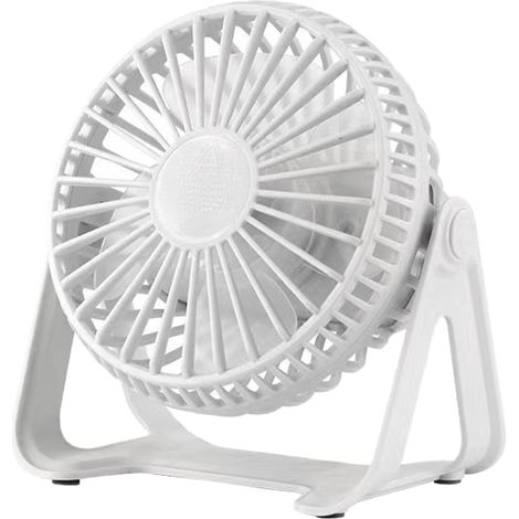 1 Ventilateur, 3 vitesses, pales cycloniques, rotation 360°, batterie 2800mAh, bureau et résidence (1/5)