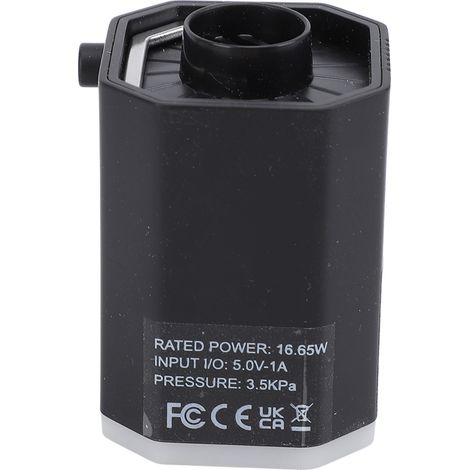 Pompe à Air Électrique Rechargeable Mini Pompe Gonflage Dégonflage avec Lampe LED Camping Plage Jouets (1/4)