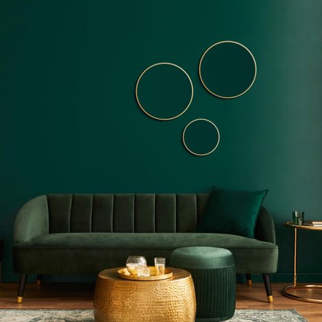 Miroir de Salle de Bain Rond Ø 40 cm – Cadre en Aluminium pour Une Ambiance élégante – Miroir Mural élégant Qui Allie fonctionnalité et Design (1/5)