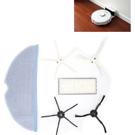 Ensemble Pièces Robot Aspirateur – Paire de Brosse Latérale, Filtre et Coussinette de Nettoyage – Compatible Modèles T7S, T7plus, S7 (1/5)