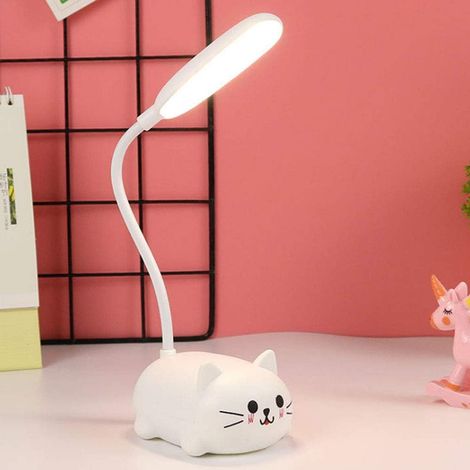 Lampe pour enfants, lampe de bureau LED pour enfants, lampe de protection des yeux d'apprentissage de charge sans fil, chariot recha (1/5)