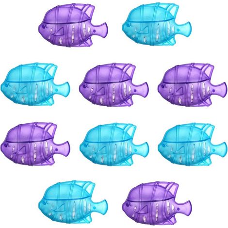 Humidificador para acuario, accesorios de limpieza, filtro, apto para peces pequeños, compatible con humidificadores de vapor frío y caliente, paquete de 10 unidades (azul y morado). (1/5)