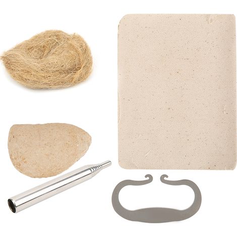 Ensemble d'outils de survie en extérieur comprenant un allume-feu en acier à haute teneur en carbone et une pierre à feu. (1/5)