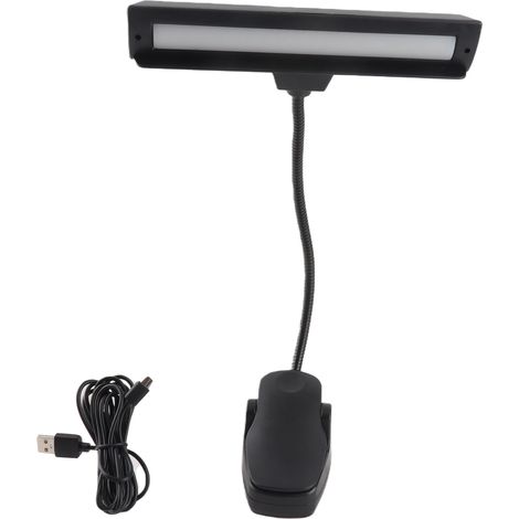 Ortviai Lampe de lecture rechargeable pour partitions musicales 2070A – 3 températures de couleur, 19 LED, réglage 3 niveaux