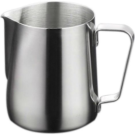 Pichet à lait en acier inoxydable 150 ml pour mousser le lait, latte et cappuccino (argenté)-Silver (1/3)