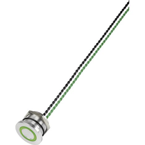 TRU COMPONENTS 649962 PS223P10Y01G24T Piezotaster Grün (Ø) 28 mm 1 St.