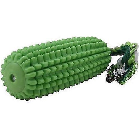Jouets pour animaux de compagnie en TPR anti-morsure avec son, bâtonnet de dentition vert et bâtonnet à mâcher (1/5)