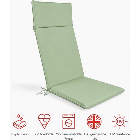 SP High Back Recliner Pad Cushion - L116 x W49 x H6 cm - Lime