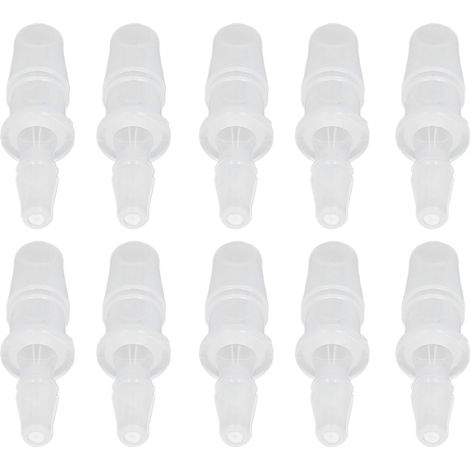 10 raccords réducteurs à embout cannelé pour tuyau d'aquarium, adaptateurs pour pompe à air en PP pour connexion de tuyau en silicone 4,8-7,9 (1/5)