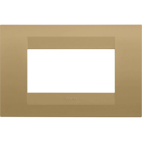 PLAQUE GEO RECTANGULAIRE 4P OR GEWISS GW16404VO
