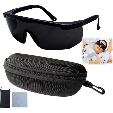 Lunettes de Protection Laser et IPL, Sécurité pour Épilation et Lumière Pulsée 190-540nm, Lentilles Panoramiques, Conception Ergonomique et Antichoc, Protection UV et Vision Large Environnante (1/5)