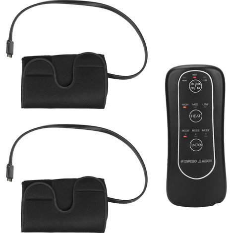 Lot chauffe-jambes massage à chaud réglable pour pieds et mollets, appareil de compression thermique (100-240V) prise UE (1/5)