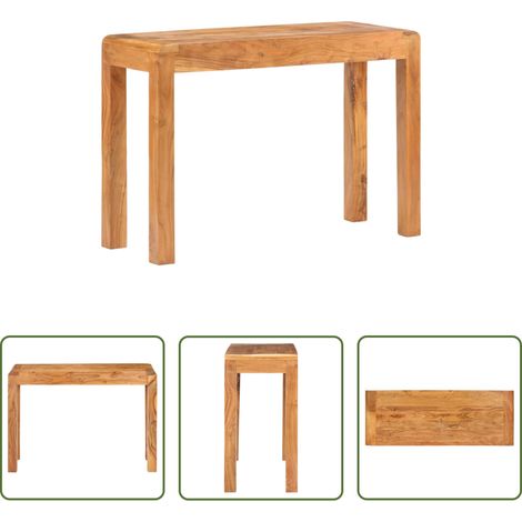 Massivholz Konsolentisch - Konsolentisch 110x40x76 cm Massivholz mit Honigfarbenem Finish (1/5)