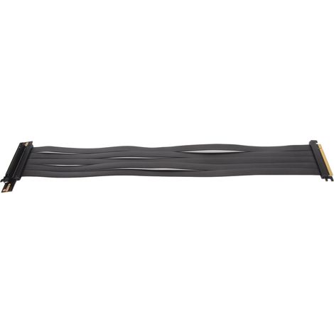 Câble d'extension PCIe 4.0 X16 flexible 15cm noir pour RX6900XT, RX6800XT, RTX3090ti (1/5)