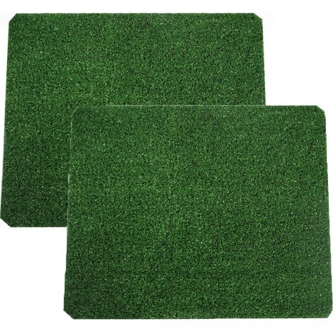 Lot de 2 tapis de sol artificiels pour chiens, utilisables sur balcon ou en extérieur, pour chiots et petits chiens (grands, âgés ou adultes). Ces tapis de sol réutilisables sont parfaits pour l'appre (1/5)