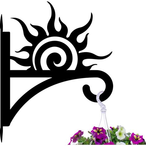 Gancho colgante para plantas Sunrise and Hope, gancho para exteriores, soporte de metal, ideal para colgar plantas y macetas. (1/5)