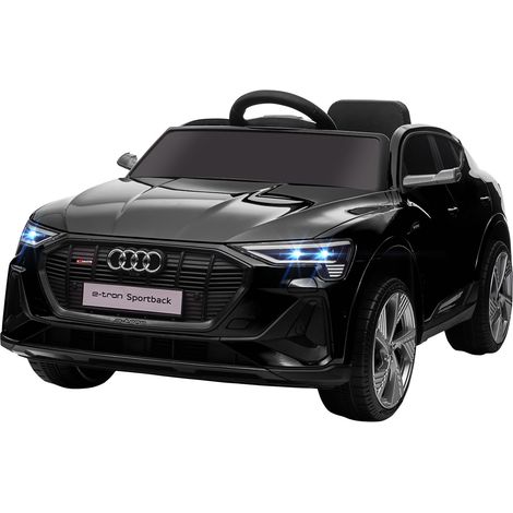 Audi e-tron Sportback voiture électrique enfant 12V 5km/h télécommande 2,4GHz LED musique klaxon USB MP3 noir