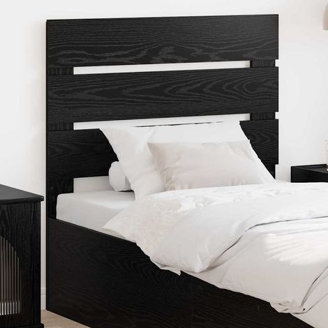 Headboard Black Oak Engineered Wood vidaXL (1/5)