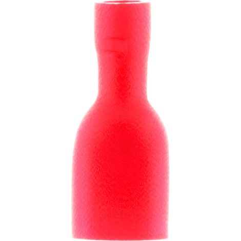 10 cosses clips femelles isolés rouge - Zenitech