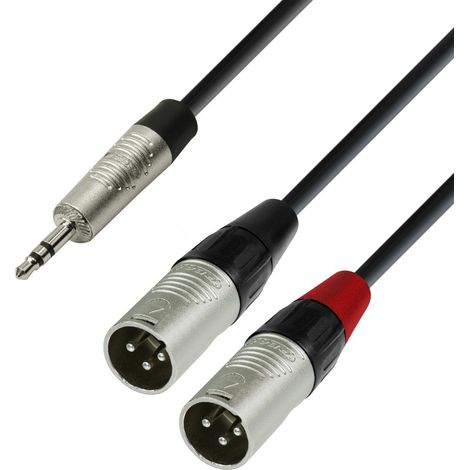 Cavo JACK 3.5 ST A 2 XLR Maschio 3m